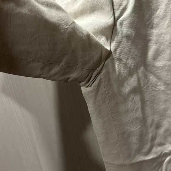 Club Monaco Womens Size 00 straight leg crop pants linen blend fully lined capri - Picture 6 of 9